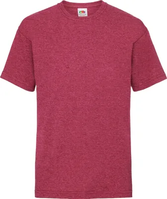 Produktbild von Fruit of the Loom Kinder T-Shirt, kurzärmlig BC329 (12-13 Jahre (152)) (Vintage Rot meliert)