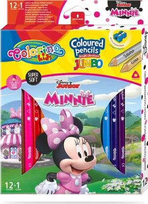 Produktbild von Jumbo dreieckige Bleistifte 13 Farben Minnie Colorino