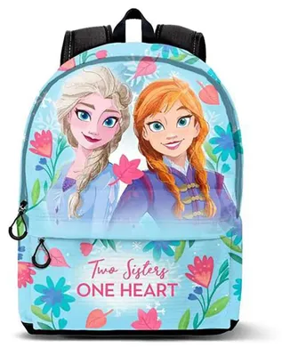 Obrázek produktu pro Batoh Karactermania Frozen 2, série Hs Fan 3.0, motiv srdce, objem 23 litrů, rozměry 41 x 31 x 18 cm, barva: modrá, pro děti, univerzální velikost