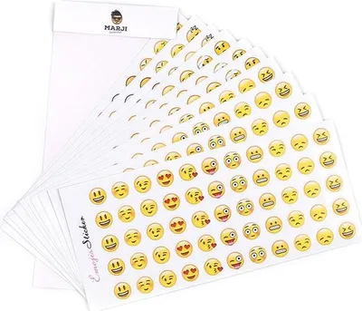 Obrázek produktu pro Emoji samolepky – 33 různých motivů