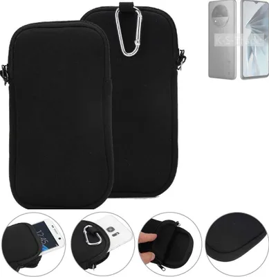 Produktbild von K-S-Trade Neopren-Hülle Handyhülle kompatibel mit ZTE Extress 50 Schutzhülle Neoprenhülle Sleeve Schutz-Hülle Gürtel Tasche Case Holster