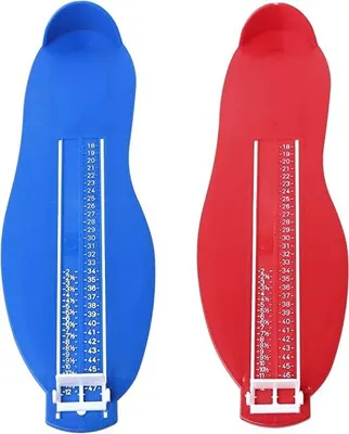 Produktbild von 2 PCS Fußmeßgerät Set, Schuhgrößen Messen Größen 18-47 Für Kinder und Erwachsene Zu Messen - Fussmesser Kinder