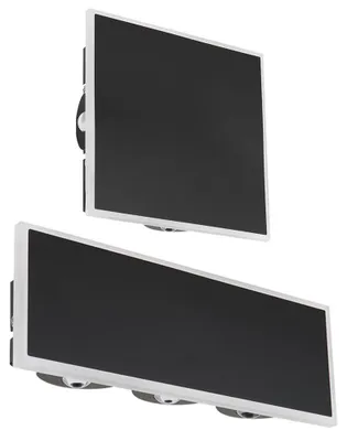 Produktbild von 2er Set Wandleuchte, Metall, schwarz, opal