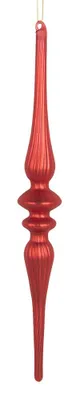 Obrázek produktu pro Vánoční přívěsek Clayre & Eef, Ø 4 x 29 cm, červené sklo