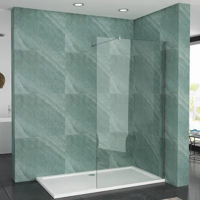 Produktbild von SONNI Walk in shower 8mm sprchová zástěna Sprchový kout 8mm tvrzené bezpečnostní sklo s nano vrstvou, s otočným bočním panelem 120x200cm nano