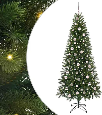 Immagine prodotto di vidaXL Albero di Natale artificiale con 300 LED verde 210 cm PE e PVC