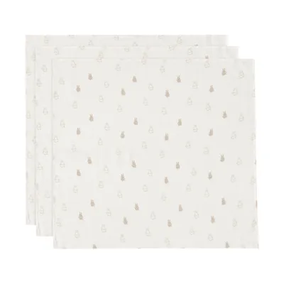 Produktbild von Spucktuch Hydrophil 70x70cm Happy Miffy - Nougat - 3 Stück