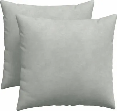 Produktbild von vidaXL Sofakissen 2 Stück Hellgrau 50 x 50 cm Cordstoff