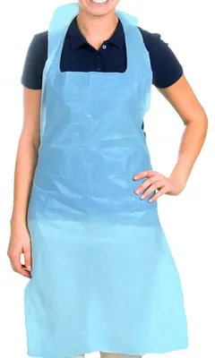 Wegwerpschürzen 200 Stück, blau, 700x1170 mm, 16 Mikron