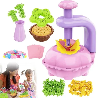 Produktbild von DIY Bastelset Blumen | Kreatives Spielzeug für Mädchen 3-7 Jahre | Lernspielzeug