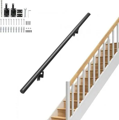 Produktbild von Famanu Treppengeländer Aluminiumlegierung wartungsfreundlich - 1524 mm, schwarz