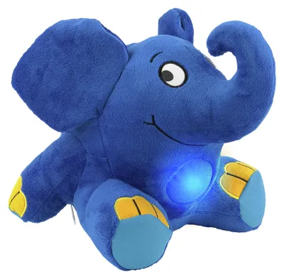 Produktbild von ANSMANN LED Nachtlicht Elefant Kuscheltier inkl. Batterien & Musik Funktion
