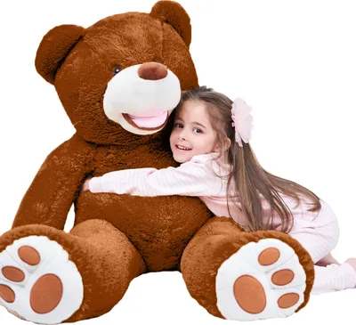Produktbild von Gustaw Miś Duży XXL (Brązowy, 90cm) Amigo - pluszowy miś, pluszowy miś XXL, pluszowa zabawka, pluszowa zabawka Gigant Miś