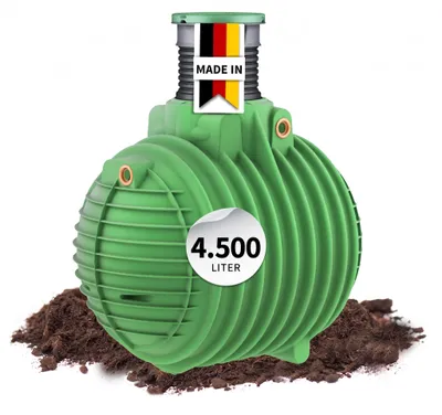 Productafbeelding van GARANTIA COLUMBUS retentiecisterne Plus 4500 L incl. telescoop-schacht en PE-deksel, AI-gegenereerde afbeelding