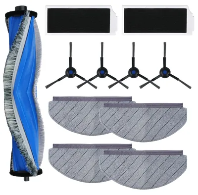 Zubehörset für DEEBOT N20 PRO Plus, 1 Hauptbürste, 4 Tücher, 2 Filter