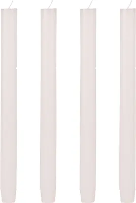Produktbild von Stab-Kerzen 4er Set hochwertige Tafelkerzen Ø 2,3 x 27 cm creme