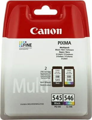 Zdjęcie produktu dla Canon 8287B008, Czarny, Cyjan, Purpurowy, Żółty, 8 ml, 8 ml, 2 szt., 180 stron(y), Pakiet wartości zdjęciowych