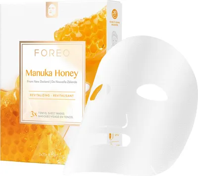 Produktbild von Manuka Honey Revitalizing Sheet Mask für glatte Haut – 3 Stück
