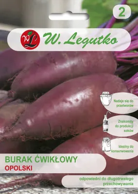 Zdjęcie produktu dla Nasiona Burak ćwikłowy Opolski, cylindryczny, 20g