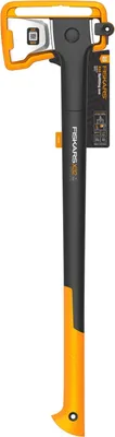 Produktbild von Fiskars X32, Einzelne Axt, Spaltaxt, 1 Stück(e), Schwarz, Orange, Stahl, 815 mm, 2,44 kg