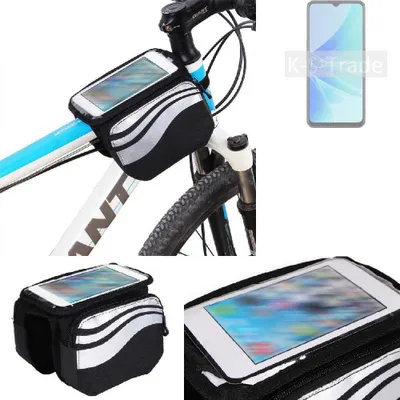 Produktbild von K-S-Trade Rahmentasche Fahrrad-Halterung kompatibel mit Oppo A57 Rahmenhalterung Fahrrad Handyhalterung Fahrradtasche Handy Smartphone Halterung Bike