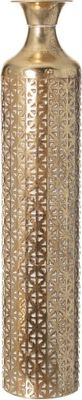 Vase Kairo, gold, Metall, 16,5x80 cm