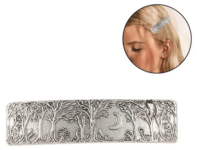 Produktbild von Handgefertigte Haarspange, französische Haarspange im Vintage-Stil, Waldmond-Schutzhaarnadel, modisches Haaraccessoire für Damen und Mädchen, Geschenkidee