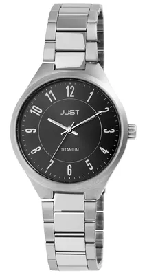 Produktbild von Just "Tyrienne" Damenuhr mit Gliederarmband, Titan, 5 ATM