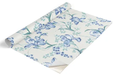 Produktbild von Tulup Möbelfolie - Klebefolie Möbel - Selbstklebende Folie 100x50 cm - Möbelfolie Schrank - Folie für Möbel - Möbelfolie Küche - Wasserdicht - Abwaschbar - Selbstklebend - Luftblasenfrei - Blumenmuster
