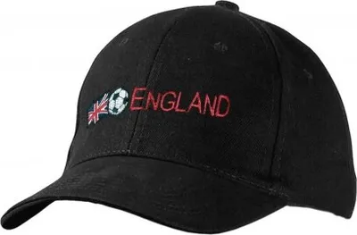 Produktbild von Baseballcap mit Einstickung - Flagge Fussball England - 69604 schwarz