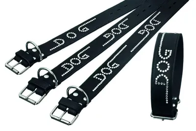 Produktbild von Rondo Halsbandschwarz, 50Mm 50Cmdog, Mit Strass