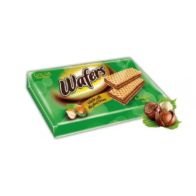 Obrázok produktu pre Golda Wafers hazelnut – Oplatky s lieskovým krémom 175 g