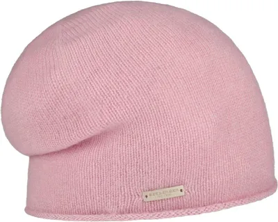 Productafbeelding van Kasjmier beanie - Gebreid met rolrand - Oversized lange beanie