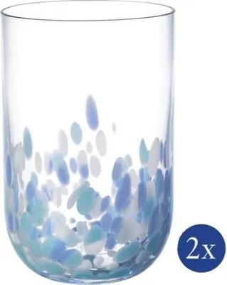 Image de comme Villeroy & Boch : Verre à long drink Confetti Aqua, 0,3 l, lot de 2