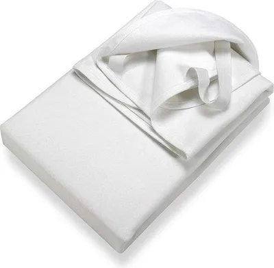 Immagine prodotto di Coprimaterasso Unyqoos® in molton – 100% cotone, bianco, 160 x 200 cm, con elastico di fissaggio