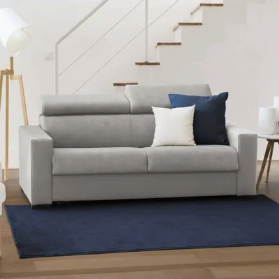 Immagine prodotto di Talamo Italia Divano Letto 2 Posti Annalara 95x180 cm Nero, Sfoderabile Contenitore Italy
