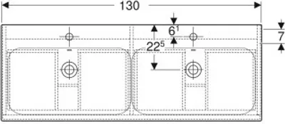 Produktbild von Geberit 501918JR1 Renova Plan Set DMWT m. US, 2 Schubl.