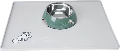 Obrázok produktu pre Cat Mat For Bowl L Karlie 40X30X1Cm Gray