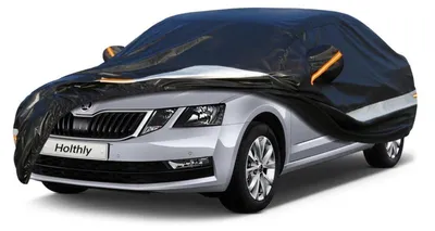 Zdjęcie produktu dla Pokrowiec samochodowy, 10 warstw, wodoodporny i oddychający, dla Skoda Octavia (1996-2023), kolor: czarny