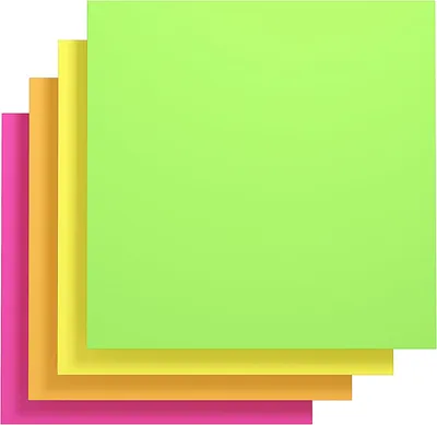 Imagen del producto de Notas adhesivas de gran tamaño, 30 x 30 cm, 4 blocs, autoadhesivas, ideales para presentaciones