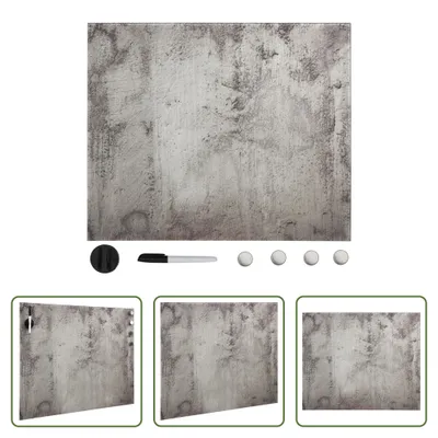 Produktbild von The Living Store Magnettafel Wandmontage Glas 40x40 cm