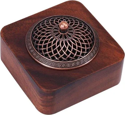 Productafbeelding van Handgemaakt rookvat van Famanu, elegant kegelvormig brander met geurhouder, geschikt voor yoga, spa en meditatie