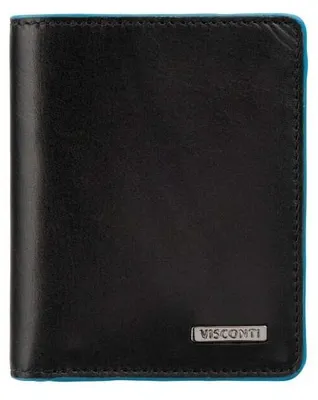 Obrázek produktu pro Visconti pánská peněženka z přírodní kůže černá RFID 10,4 x 8,4 cm