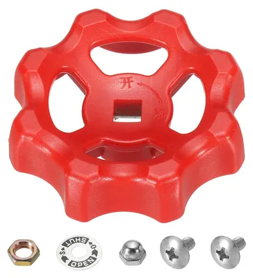 Productafbeelding van Buiten Kraan Handvat Vierkante Stam Gat 7x7mm, Rood