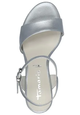 Produktbild von Tamaris Damen Sandale Sandalette elegant Stilettoabsatz 1-28008-42, Größe:38 EU, Farbe:Blau