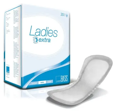 Immagine prodotto di PARAM LADIES assorbenti per incontinenza Basic Extra per incontinenza da lieve a moderata, 20 assorbenti