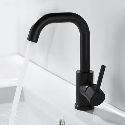 Zdjęcie produktu dla Bateria umywalkowa 230 mm, obrotowa 360°, jednouchwytowa, do umywalki