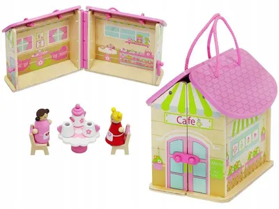 Immagine prodotto di Malatec 6522 Casa delle bambole portatile in legno