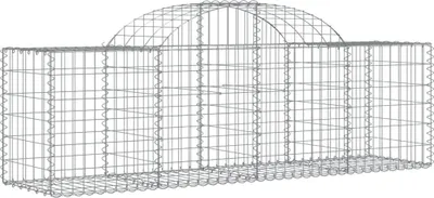 Obrázok produktu pre vidaXL Gabión s vysokým oblúkom 200x50x60/80 cm Pozinkované železo