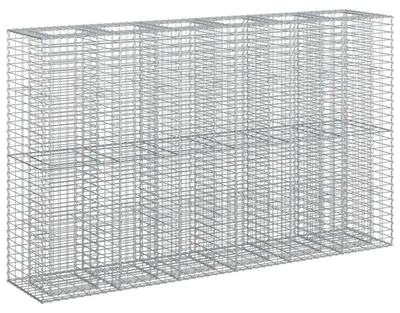 Productafbeelding van vidaXL Gabionen verhoogde plantenbak, 3 stuks, 250 x 50 x 150 cm, verzinkt staal